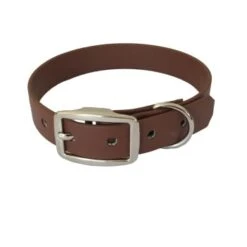 Bio-leine 21-30cm HU Biothane Halsband Kastanie Braun 21 Cm, 30 Cm