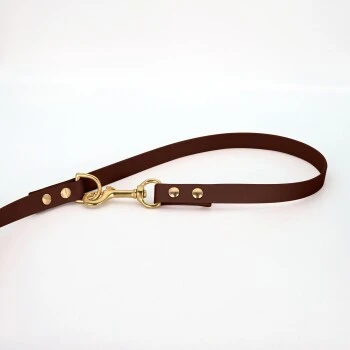 THE DOG IDEA Biothane Hundeleine Gold Braun 3 THE DOG IDEA Biothane Hundeleine Gold Braun – Bild 3