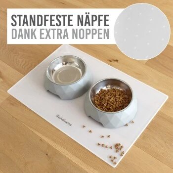 KaraLuna Napfunterlage Aus Silikon 48x30 Cm Geschwungen Transparent 3 KaraLuna Napfunterlage Aus Silikon 48x30 Cm Geschwungen Transparent – Bild 3