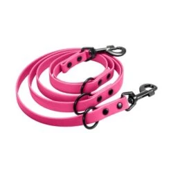 Bio-leine Biothane Führleine Verstellbar Magentarot 2 M